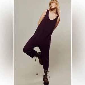 Free People - Hailee Sweater Jumpsuit (plum)